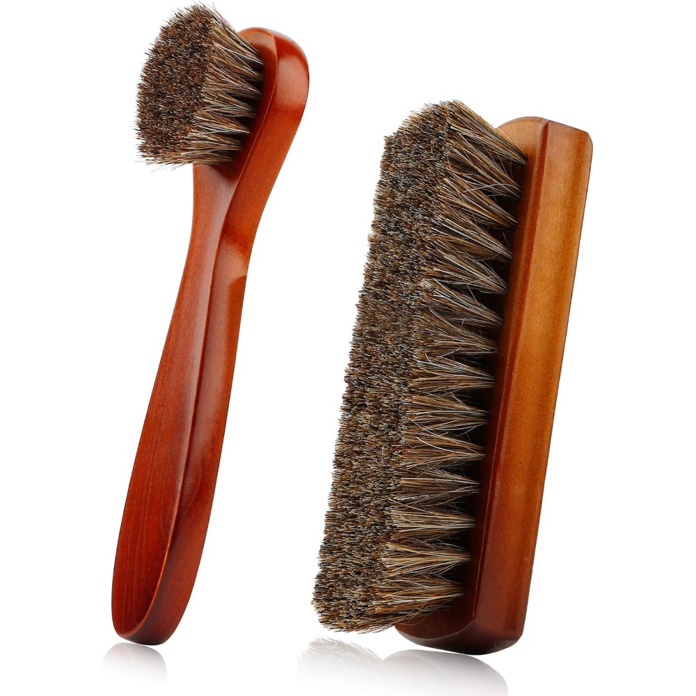 Brushing Boot Horse - مجموعة فرش أحذية شعر الخيل مكونة