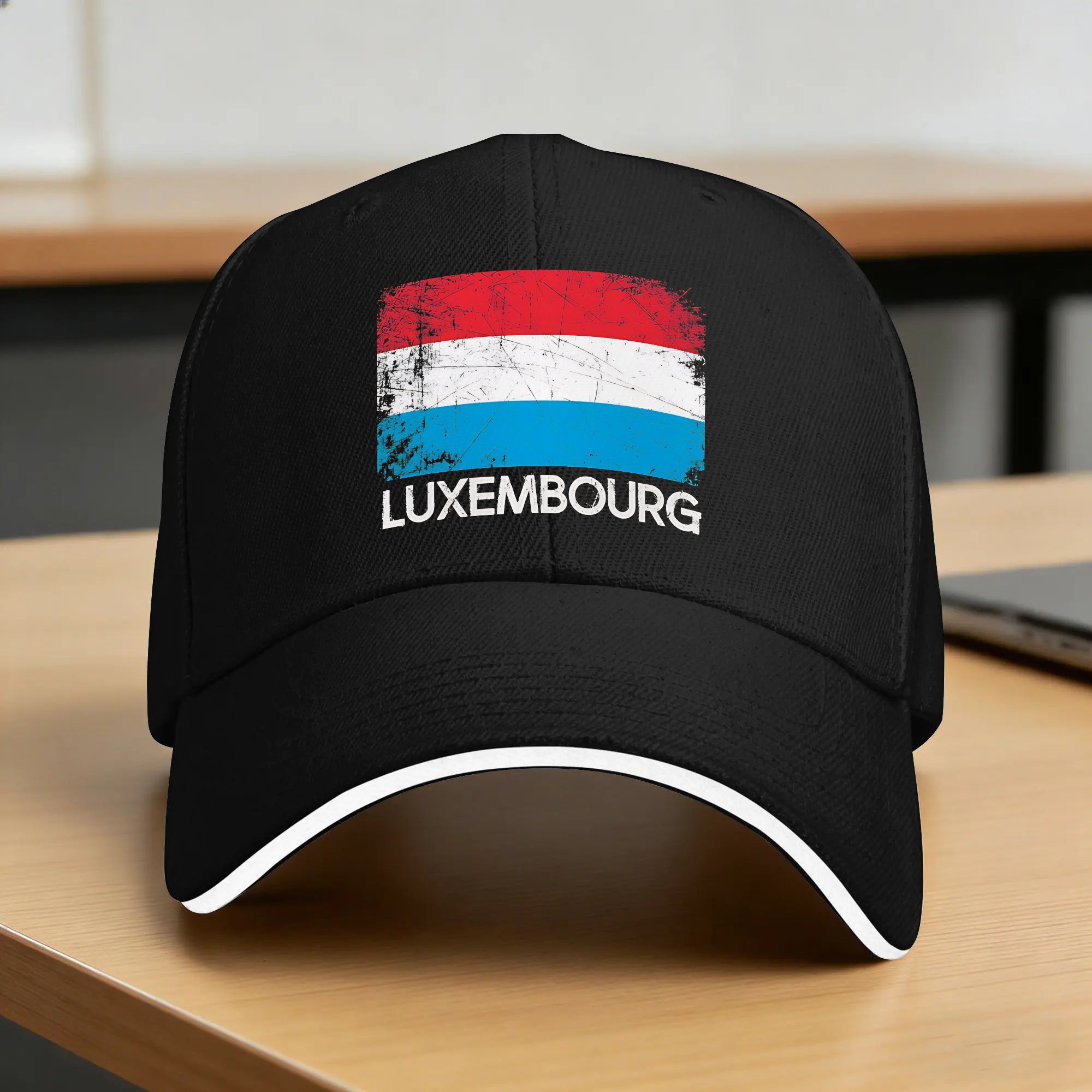 Outdoor Sport Luxembourg - قبعة بيسبول بتصميم خريطة علم لوكسمبورغ،