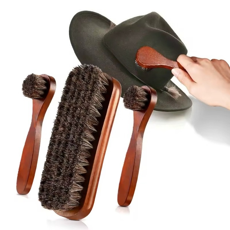 Brushing Boot Horse - مجموعة فرش تنظيف الأحذية من شعر