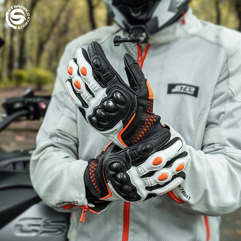 قفازات SFK برتقالية للدراجات ا - مراجعة Horse Riding Glove وسعره