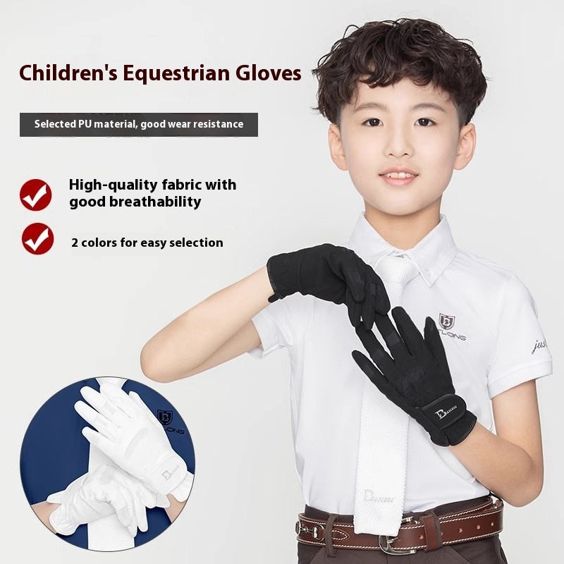 قفازات الفروسية للأطفال، طراز  - مراجعة Horse Riding Glove وسعره