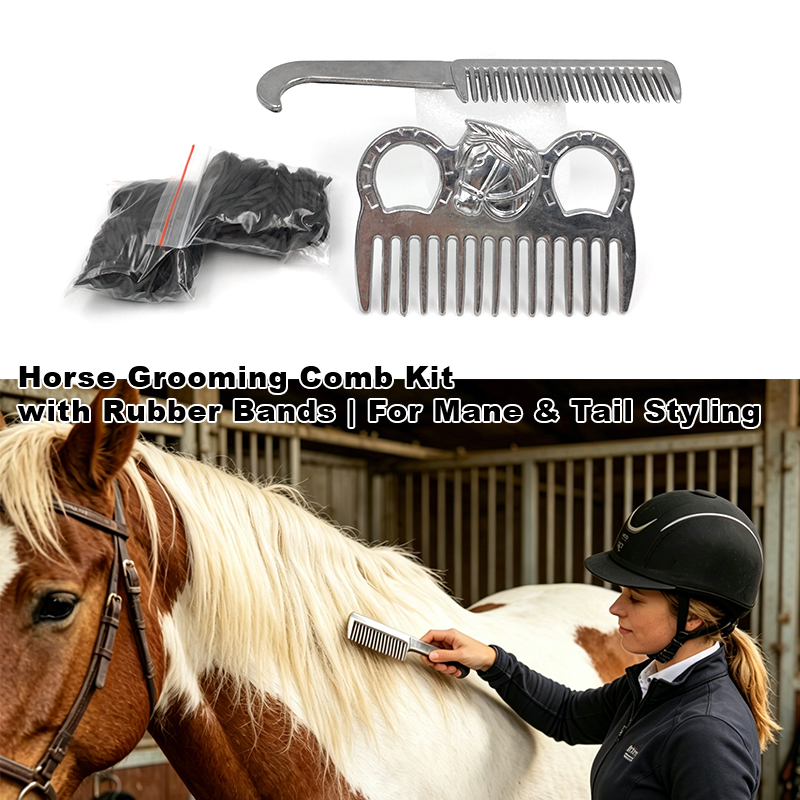 طقم تنظيف شعر ذيل وعرف الحصان  - مراجعة Grooming Kit Horse وسعره