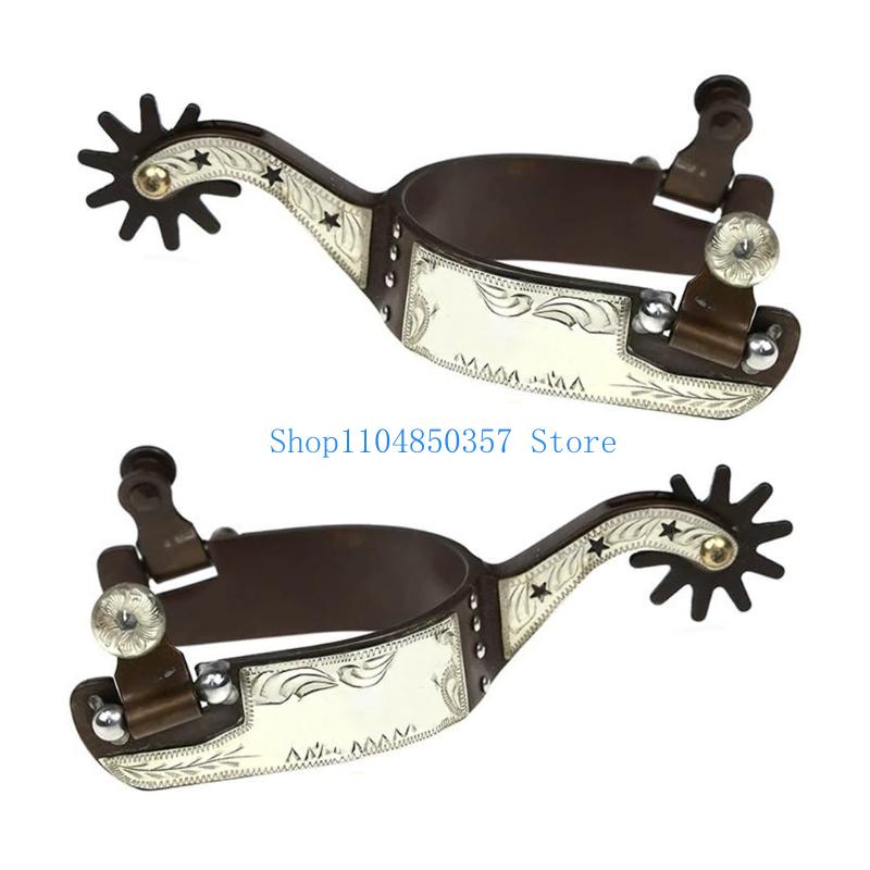 5ASD Western Cowboy Spur مع Ro - مراجعة Brushing Boot Horse وسعره