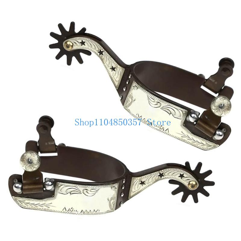 5ASD Western Cowboy Spur مع Ro - مراجعة Brushing Boot Horse وسعره
