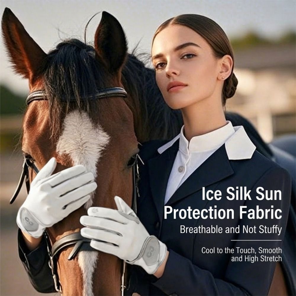 جديد تنفس قفازات ركوب الخيل عد - مراجعة Horse Riding Glove وسعره