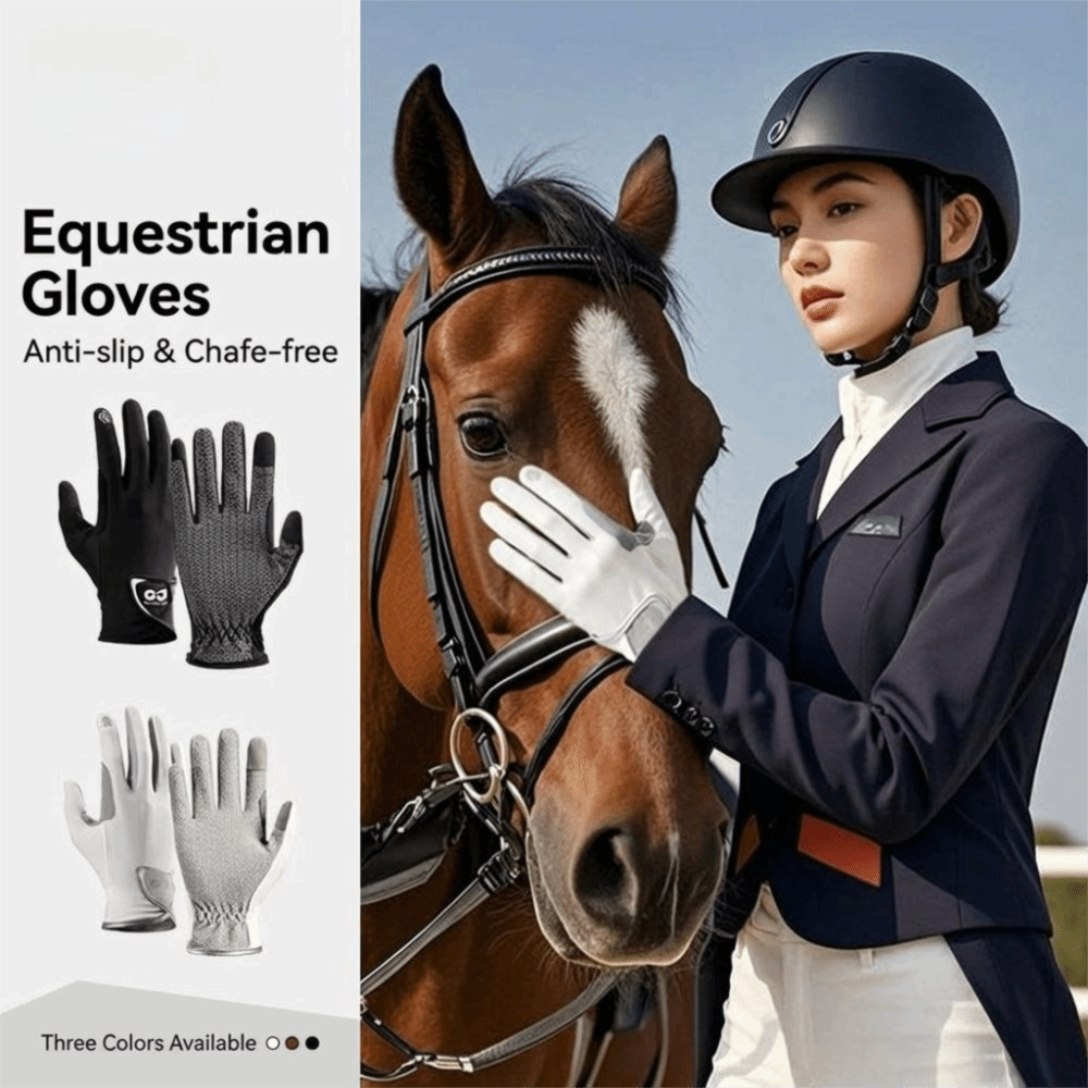 جديد تنفس قفازات ركوب الخيل عد - مراجعة Horse Riding Glove وسعره