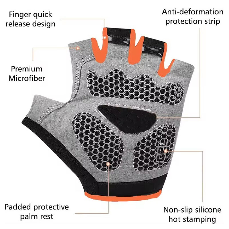 تنفس المضادة للانزلاق نصف اصبع - مراجعة Horse Riding Glove وسعره