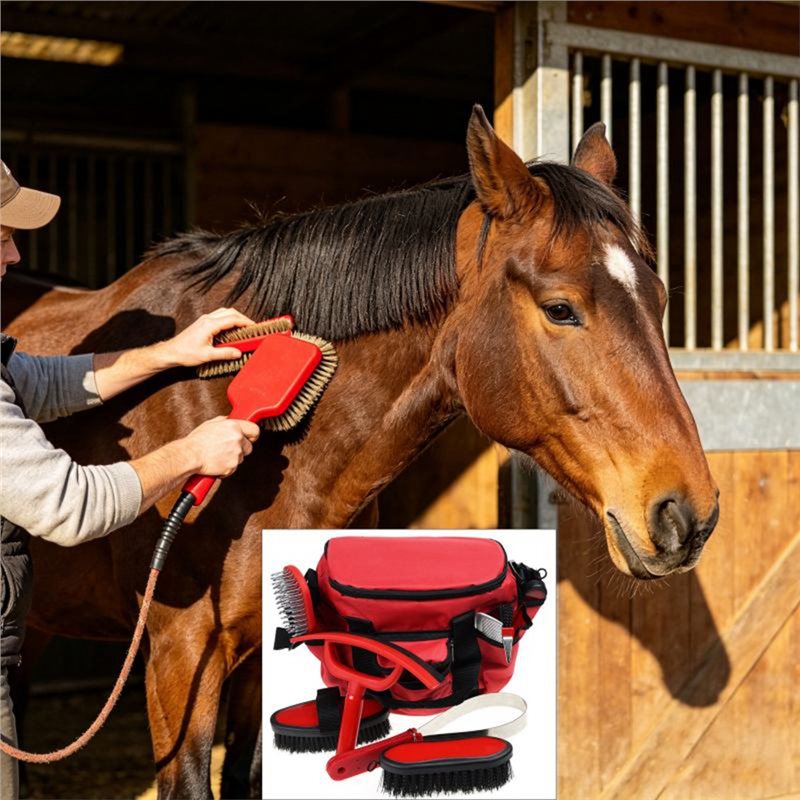 【خاص】مجموعة أدوات العناية بالخ - مراجعة Grooming Kit Horse وسعره